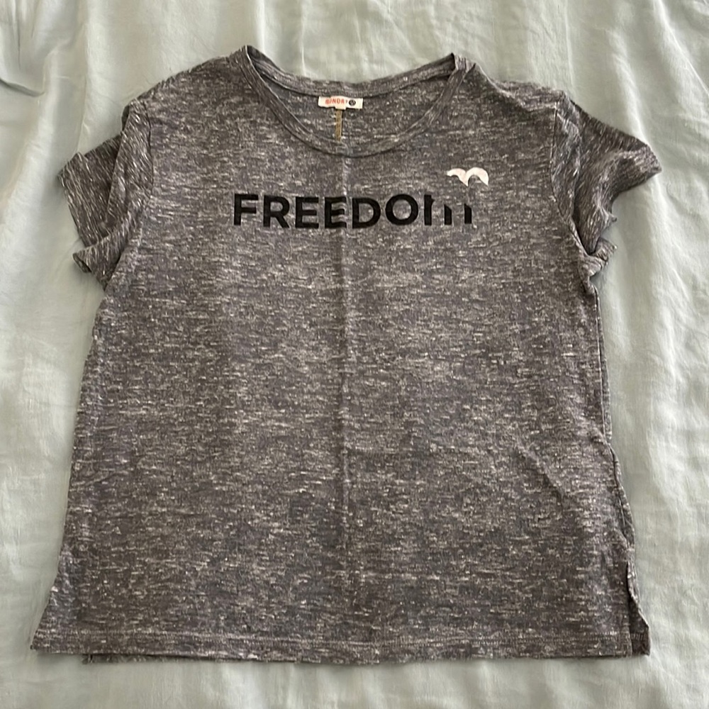 Sundry Freedom T Shirt Grey